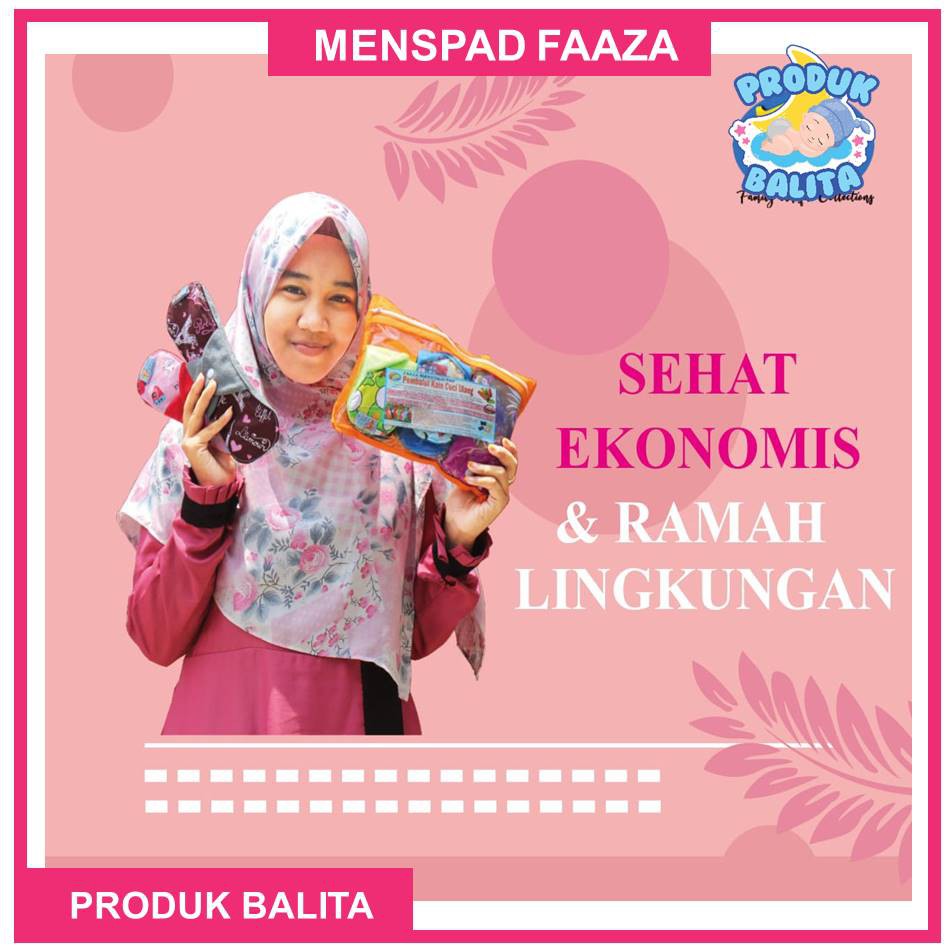 (COD) Pembalut Kain Wanita Premium Bisa Di cuci Ulang Isi 4 Pcs