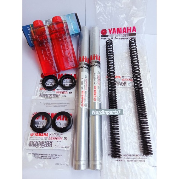 Paket As Shock Depan + per Shock + Oil shock + seal Shock Yamaha Jupiter MX New 135cc Original