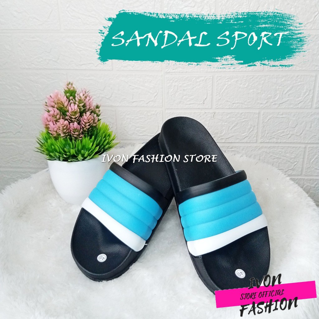 SENDAL SPORT SLOP PRIA DAN WANITA MURAH BISA COD