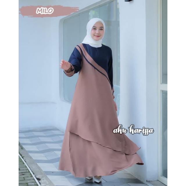SHABIRA AKU KARISSA DRESS CANTIK ITYCREPE OOTD FASHION MUSLIM HITS STYLE BRANDED