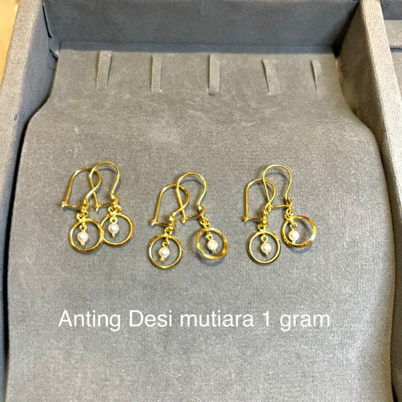 Anting Desi Mutiara Emas Muda Dewasa 1 Gram