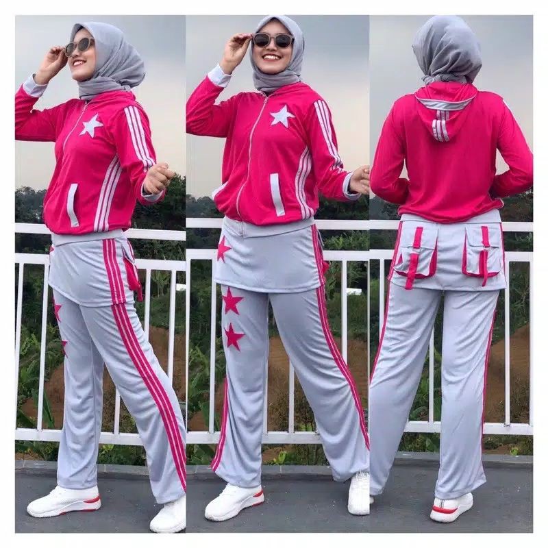 setelan baju senam zumba wanita  original