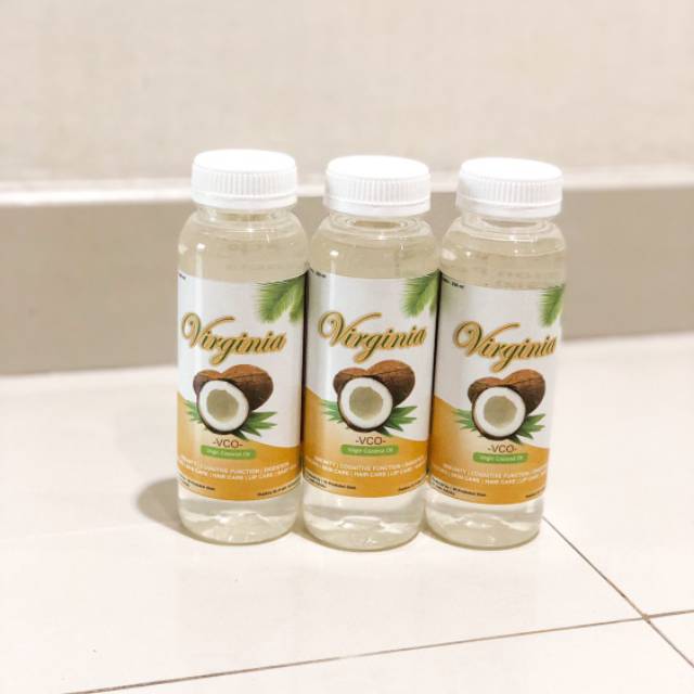 

3 Btl Virginia 100℅ Virgin Coconut Oil 250ml Minyak Kelapa Murni