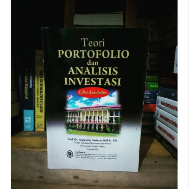 Buku Jogiyanto  Teori Portofolio Dan Analisis Investasi 