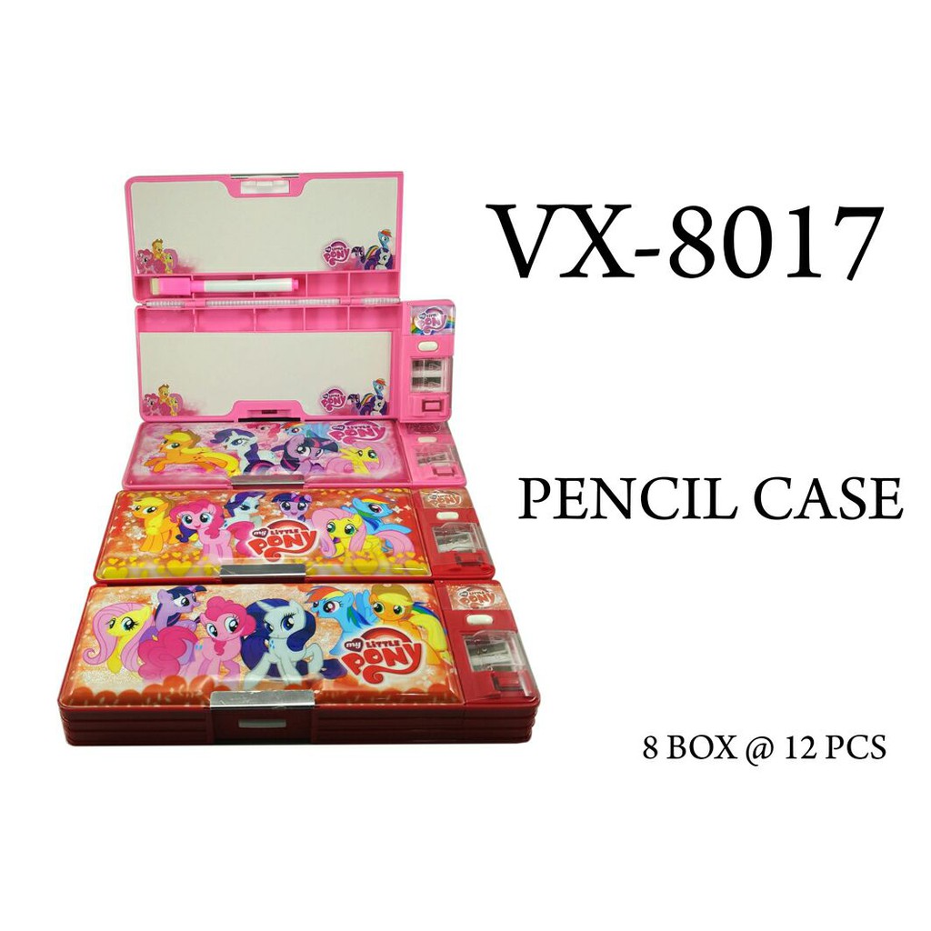 

Tempat pensil potlot kostak pencil case kotak pensil magnet little pony + white board gliter VX-8017