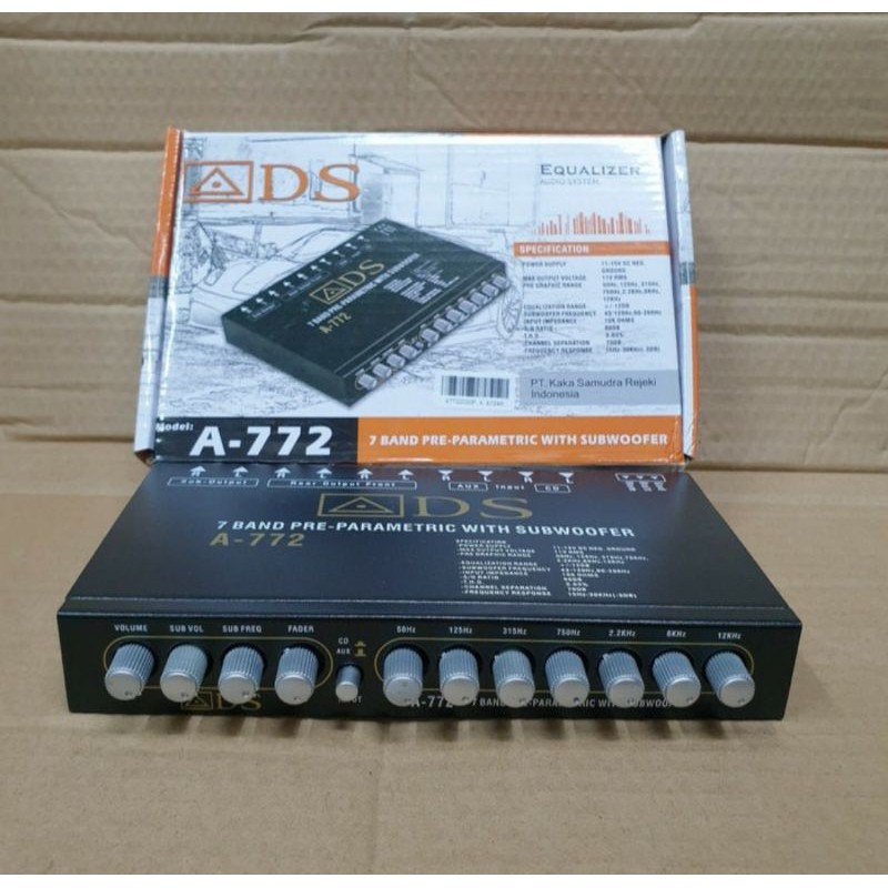 EQUALIZER audio mobil ads A772