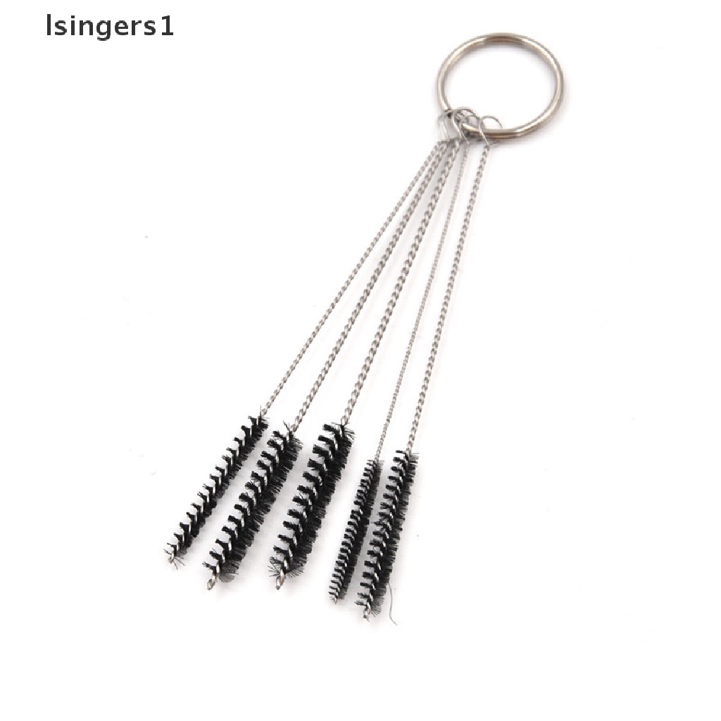 (lsingers1) 11pcs / Set Jarum + Sikat Pembersih Airbrush Bahan Stainless steel