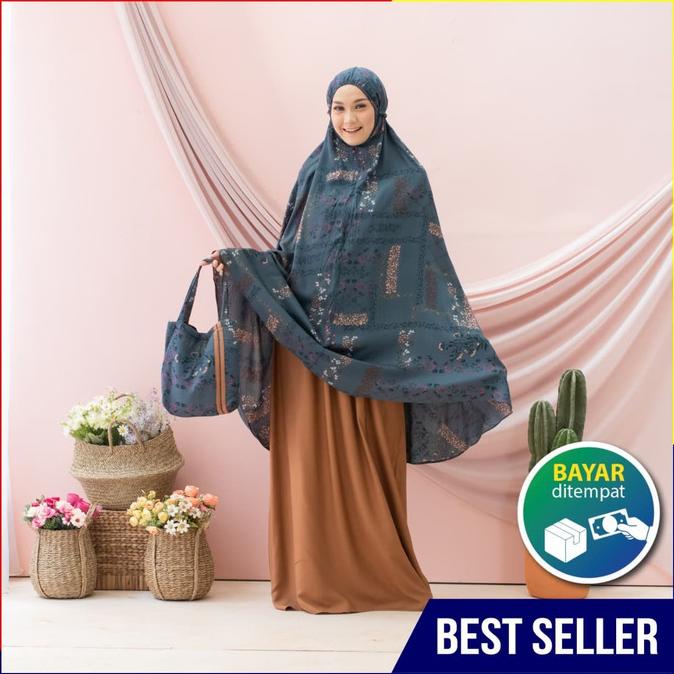 Mukena Dewasa Jumbo Bahan Katun Rayon Premium - Mukena Almira