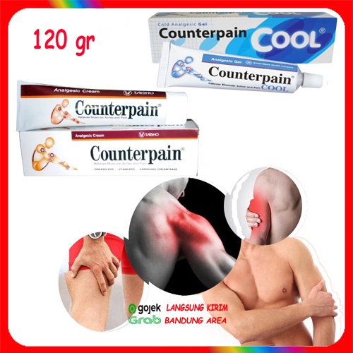 Counterpain Thailand Counterpain 120Gr Pereda Nyeri Otot/ COUNTERPAIN ORIGINAL HOT COOL CREAM