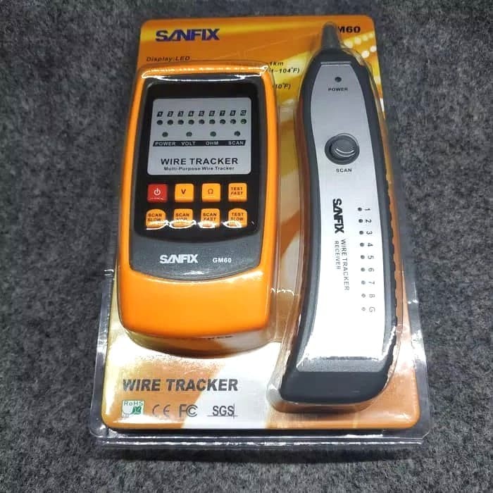 WIRE TRACKER SANFIX GM60 ORIGINAL/ Alat Pelacak Kabel Putus