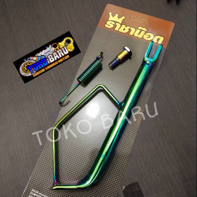 Standar samping honda beat vario scoopy green hijau ring 17