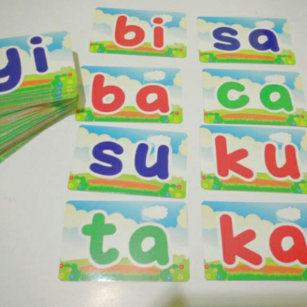 

Flash Card >> Belajar Membaca Suku Kata <Isi 110 pcs>