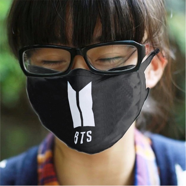 Masker BTS Kpop Kain