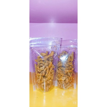 

keripik usus rojali original dan pedas jeruk purut