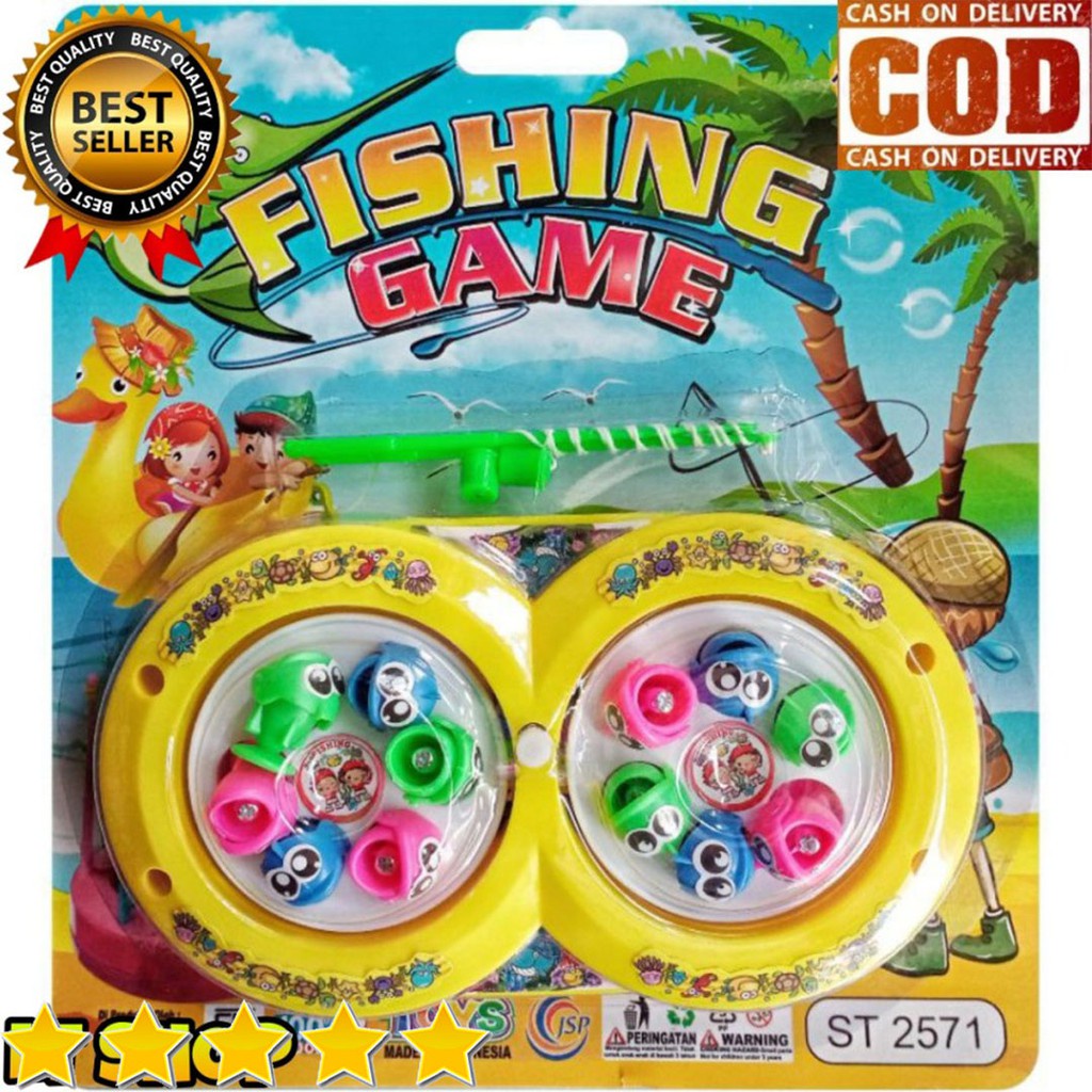 PROMO Mainan Anak Pancingan Magnet Pancing Putar Fishing Game / Mancing Mania Murah SNI