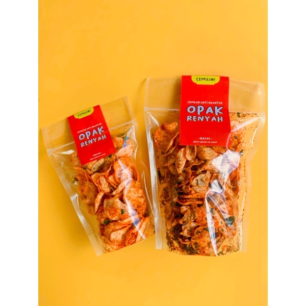 

Opak Renyah Viral (Cemilan Pedas Daun Jeruk)