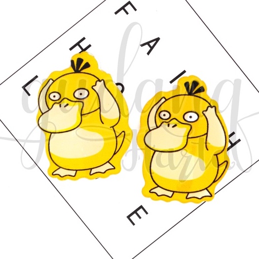 Jepit Rambut Akrilik Psyduck Hairclip Anak Karakter Bebek GH 212069