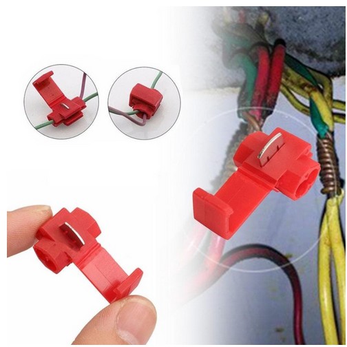 RED SCOTCH LOCK Connector klip Jumper Kabel Klam quick Konektor Terminal skun molek