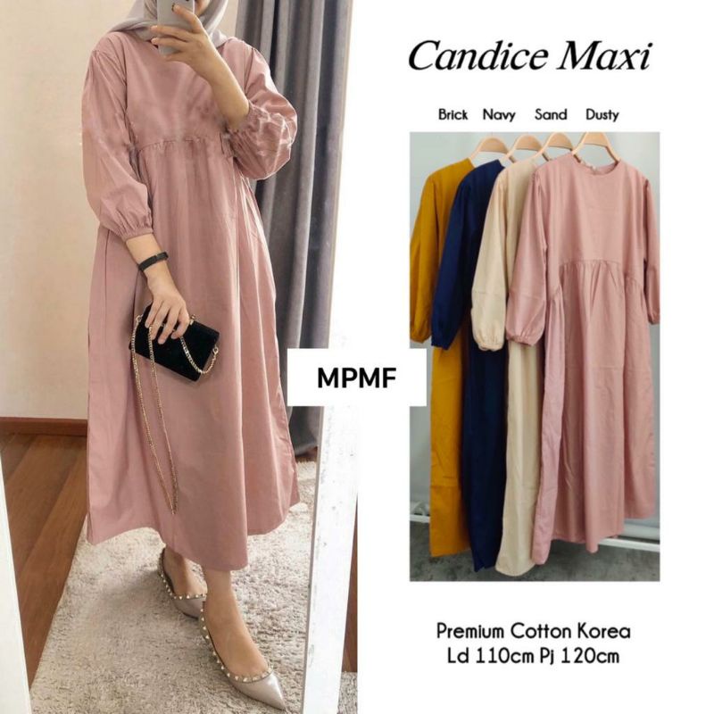 DRESS CANDICE MAXI READY√√ SEMI GAMIS BY MPMF
