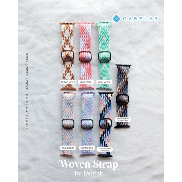 STRAP IWATCH WOVEN BRAIDED SOLO LOOP DOUBLE LOOP / SINGLE LOOP IWATCH STRAP ALL SERIES 1 - 8 ULTRA SE APPLE WATCH