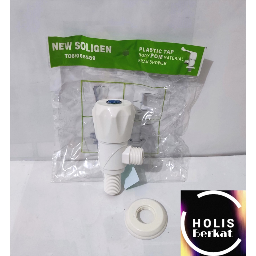 Stop Keran SOLIGEN Kloset Cabang 1 Single PVC Jet Shower Kran Bidet