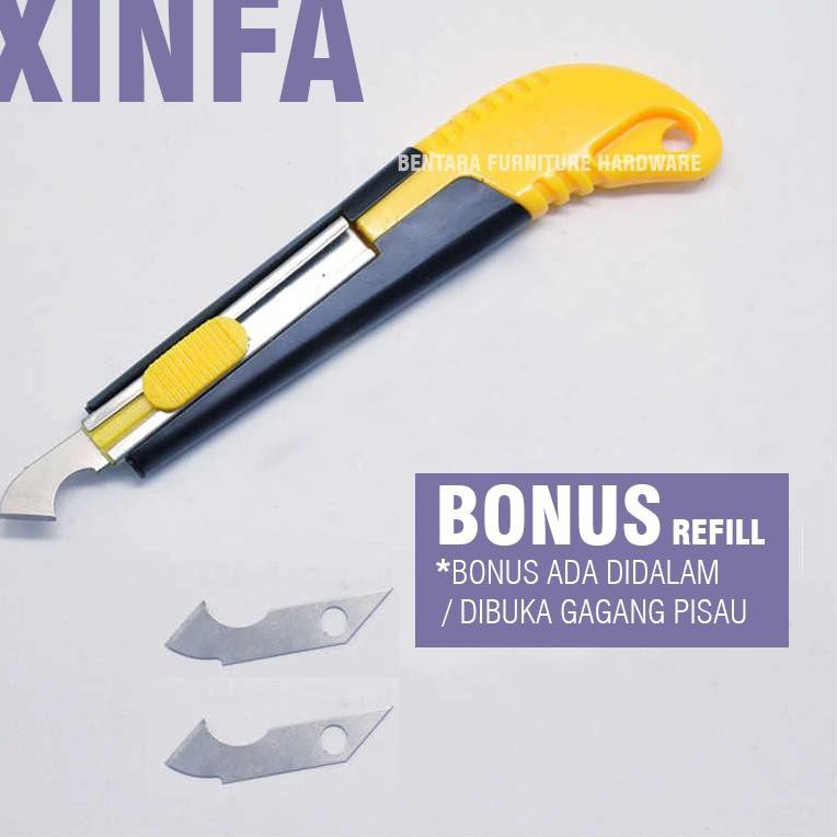 

TERMURAH & TERBAIK Xinfa Pisau Akrilik Cutter Acrylic Akrilik Bonus 2 Spare Blade - Pemotong Cutting