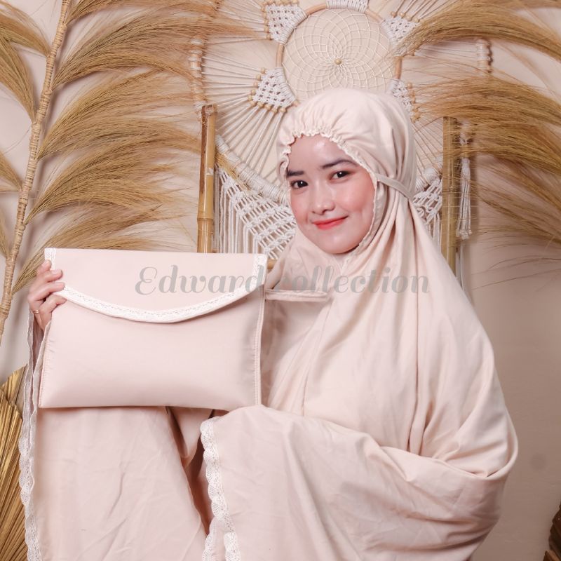 MUKENA DEWASA TRAVELING KATUN TERBARU 2021/MUKENA KATUN POLOS