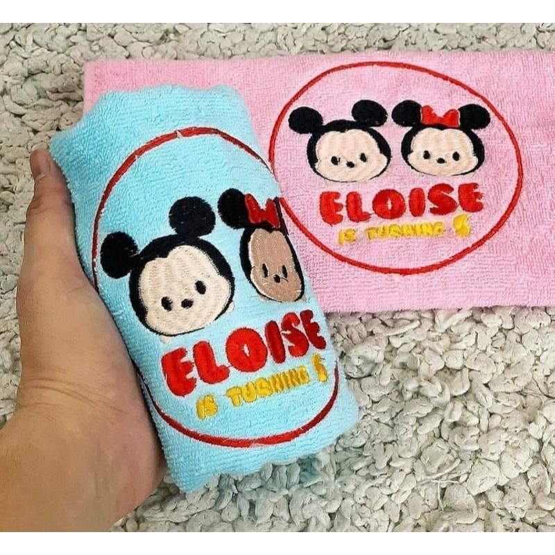 Handuk Custom Bordir Label Box  Ultah Aqiqah Baby Souvenir Hamper