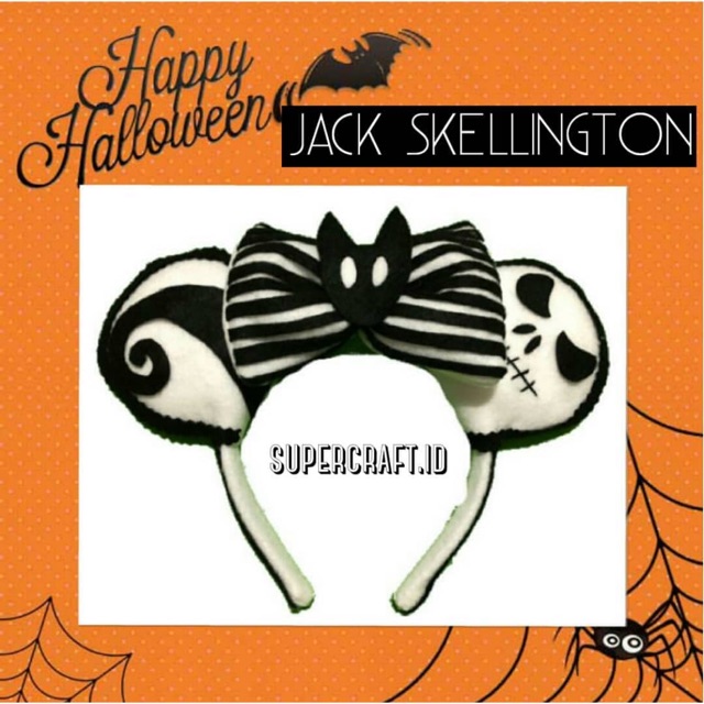 Bando Halloween Tengkorak Jack Skellington Kostum Doll Boneka Toys