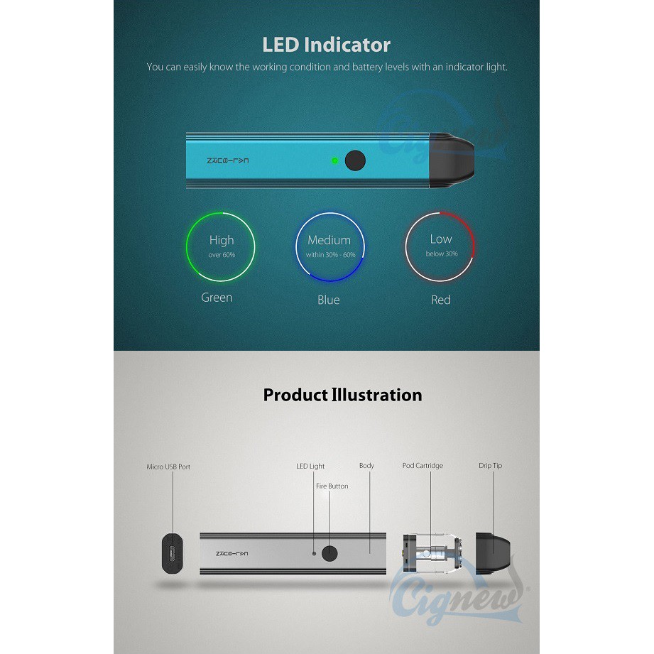 VAPOOR UWELL CALIBURN GRATIS LIQUIDS PODS 60ML