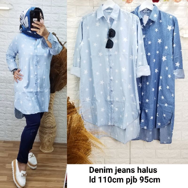 Tunik jeans denim