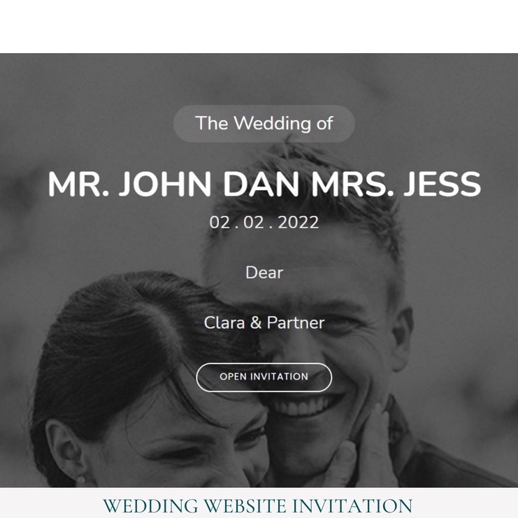 Website Invitation Wedding / Party