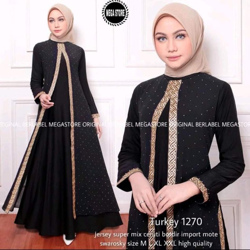 GAMIS ABAYA TURKEY 1270 TURKI ARABIAN INDIA BY MEGASTORE