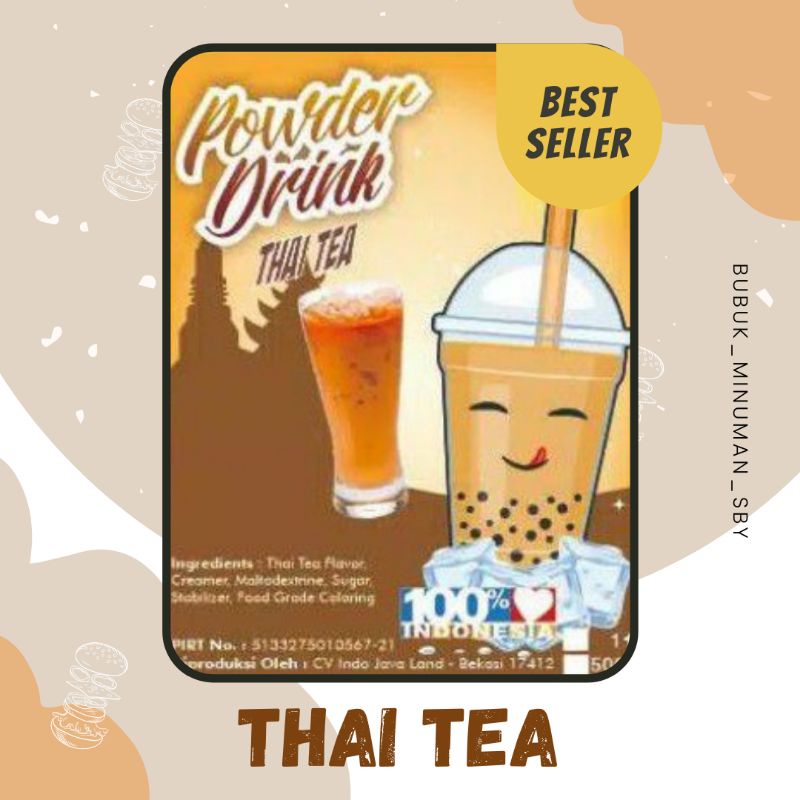 

Javaland Bubuk Minuman Rasa Thai Tea Kemasan 1kg