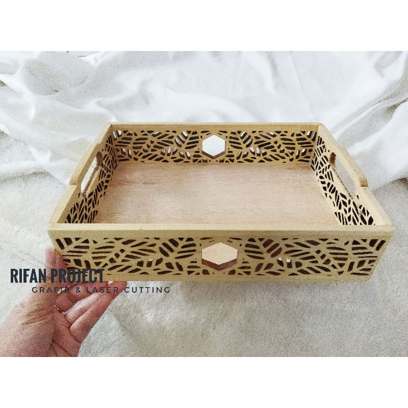 Nampan Kayu Aesthetic | Baki Kayu | Baki Hantaran