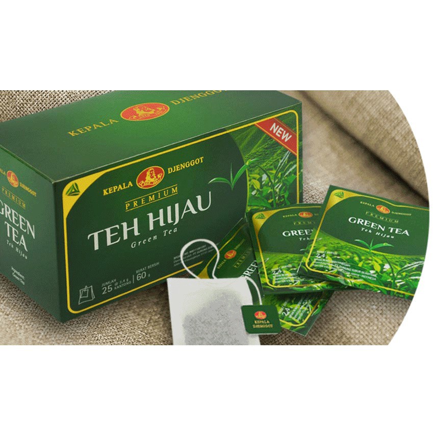 

Teh Hijau Celup Kepala Djenggot Isi 25 pcs