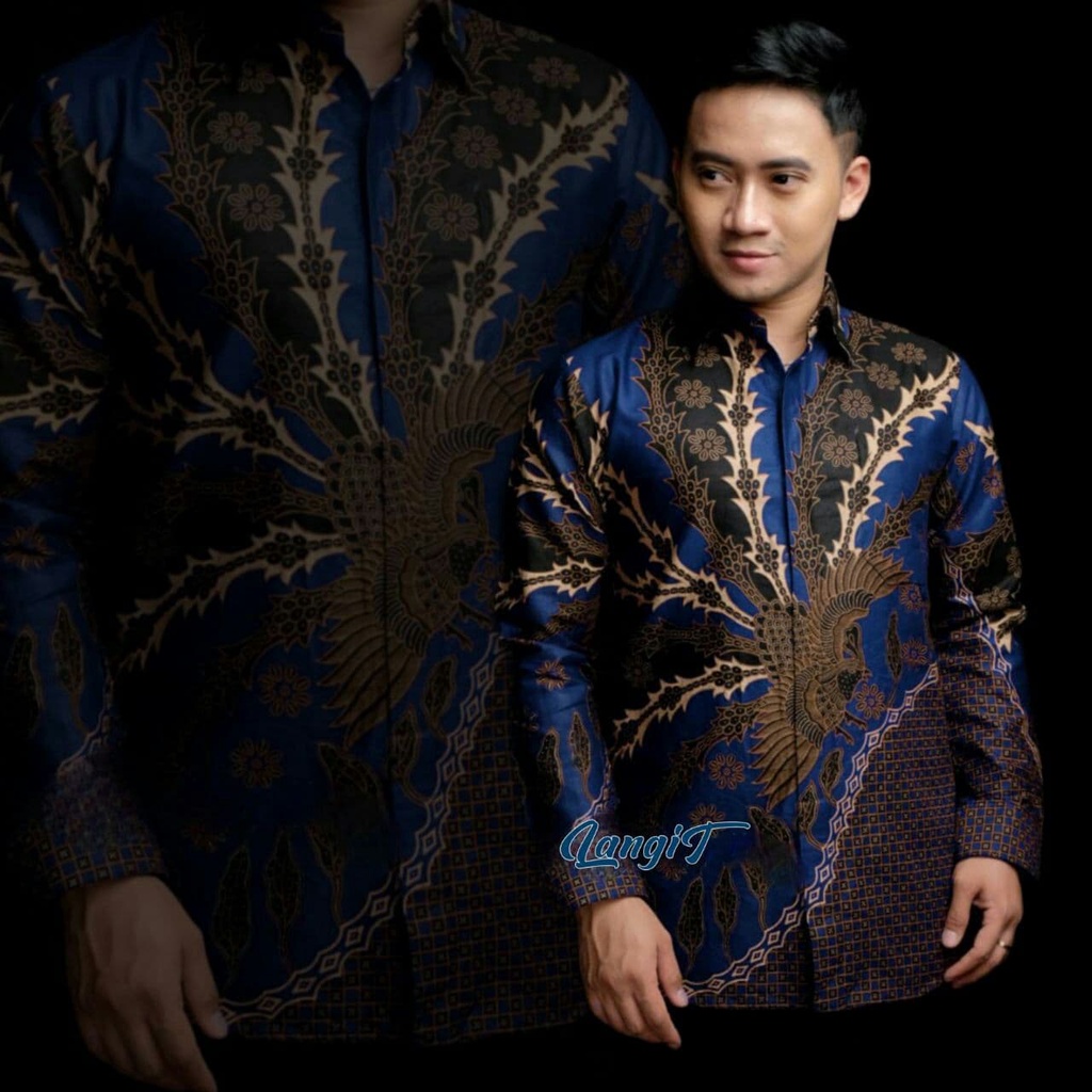 Batik Pria Lengan Panjang Seragam Batik Kerja Batik Slimfit Pria