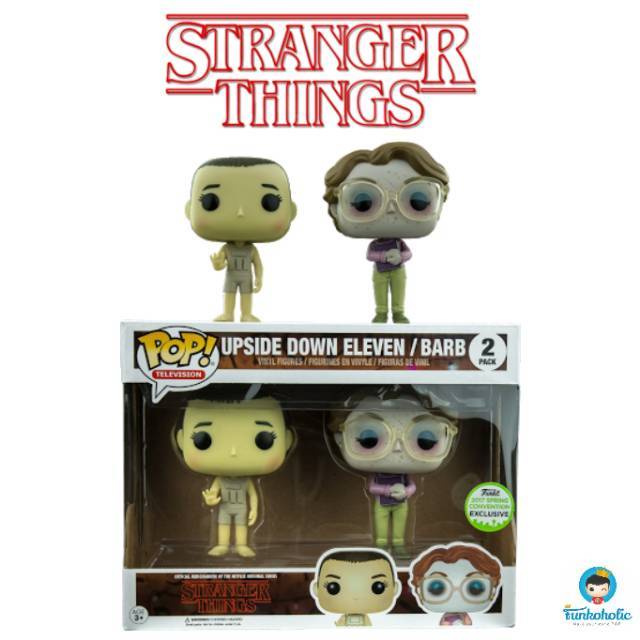 Jual Funko Pop Television Stranger Things Upside Down Eleven And Barb 2 Pack Eccc Exclusive 4306