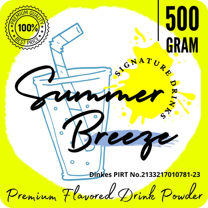 500 Gram Bubuk Minuman Premium PLAIN Merk Summer Breeze Drink Semua Rasa Varian Drink Powder Sachet || Bubuk Serbuk Minuman Kekinian Kemasan Saset  || Murah, Rasa Premium, dijamin Nagih !!