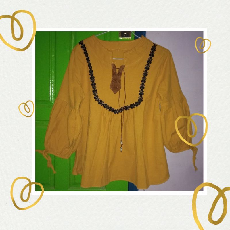 atasan wanita / lengan balon/baju wanita lengan balon