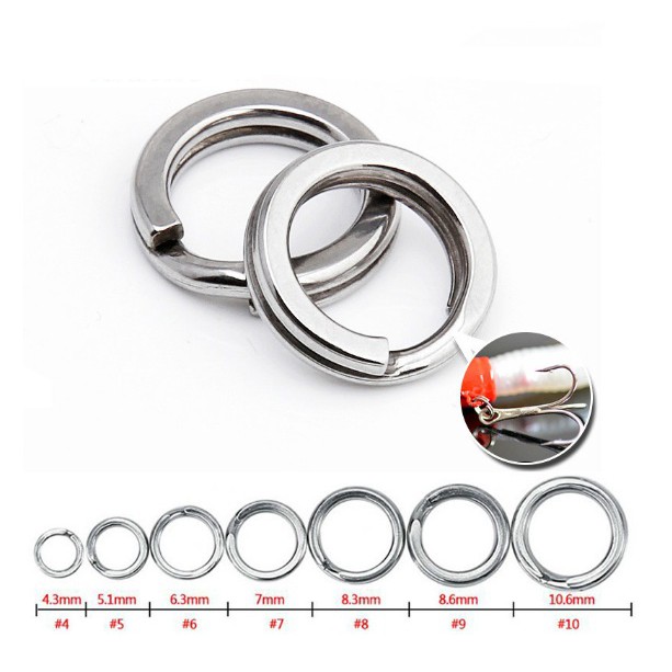 Split Ring Stainless Steel UL Nomor 4 5 6 dst