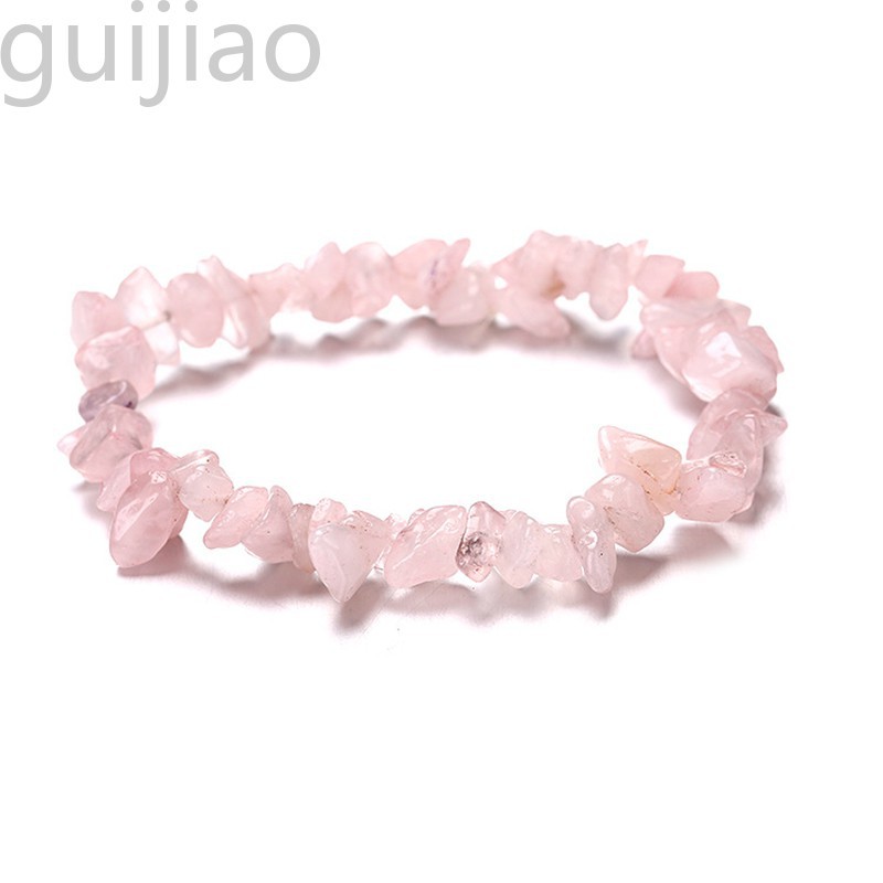 Gelang Kristal Kuarsa Rose Quartz Reiki Untuk Penyembuhan