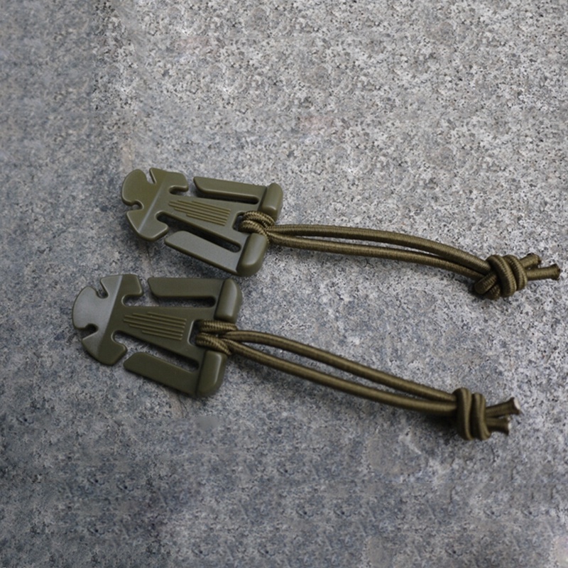 &lt; E2id &amp; &gt; 1Pc Klip Gesper Gantung Taktis Dominator Tali Elastis PALS MOLLE EDC