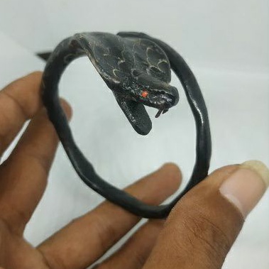 gelang akar bahar ukir  ular cobra