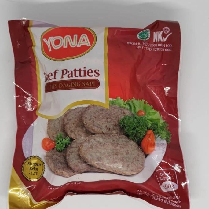 

MAKANAN BEKU / YONA BEEF PATTIES 500GR ISI 10PCS NON COD