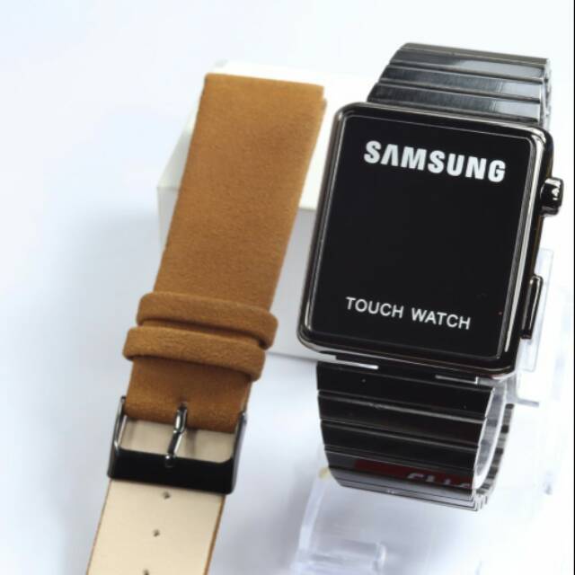 Jam tangan cewek tali stanless steel rantai digital samsung touch watch