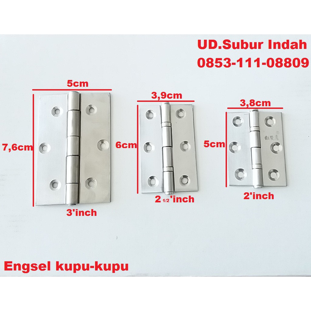  Engsel  Stainless Kupu  Kupu  Shopee Indonesia