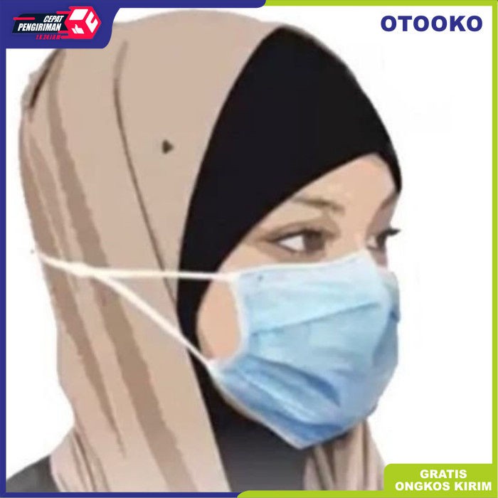 Masker 3 ply Medis Masker Bedah Kemenkes 3ply isi 50pcs Merk Orlee