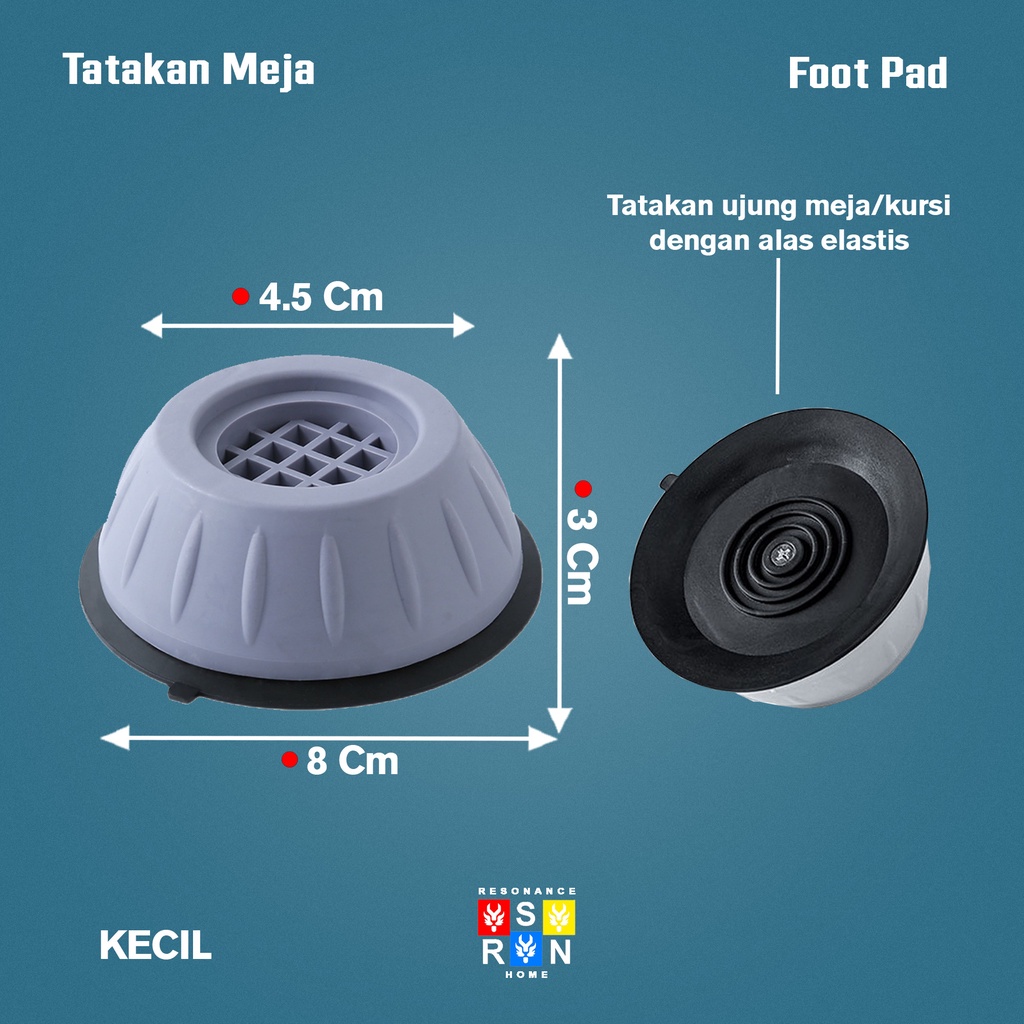 Alas Tatakan Kaki Mesin Cuci Ganjalan Pelindung Kaki Meja Kursi Resonance Home