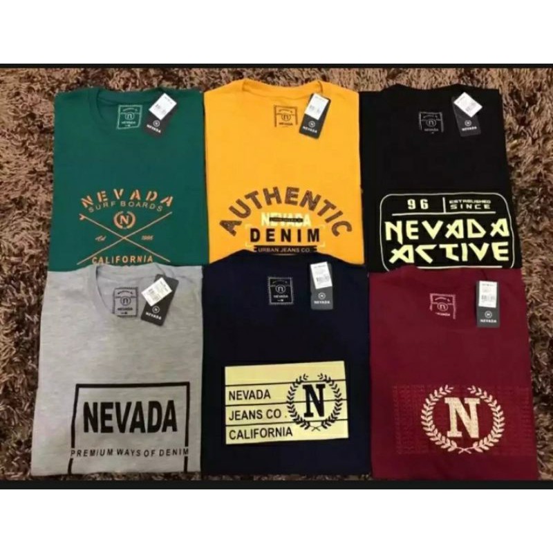 KAOS DISTRO NEVADA/3 PCS 100.000 PROMO CUCI GUDANG/MOTIF RANDOM/FULL HANTAG/UKURAN M,L,XL